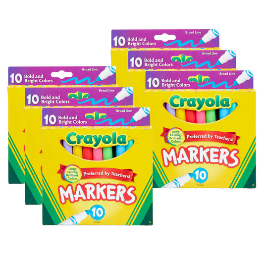 Crayola 10 Bold and Bright Colored Markers