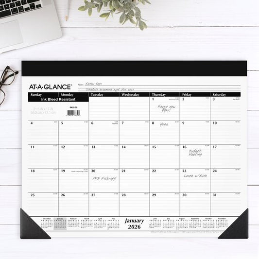 At-A-Glance January 2026 Calendar