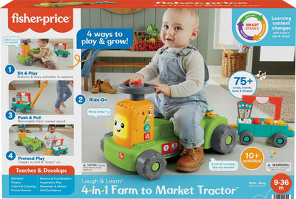 Fisher-Price Laugh and Learn 4-in-1 Farm to Market Tractor