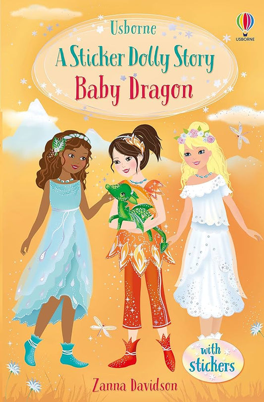 Usborne Sticker Dollies- Baby Dragon