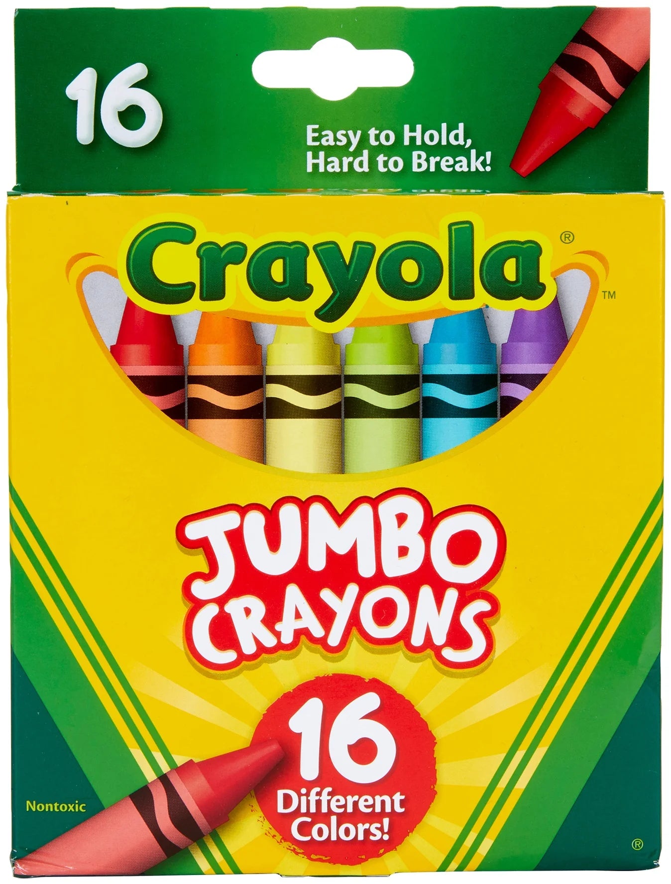 16 Pack Jumbo Crayons