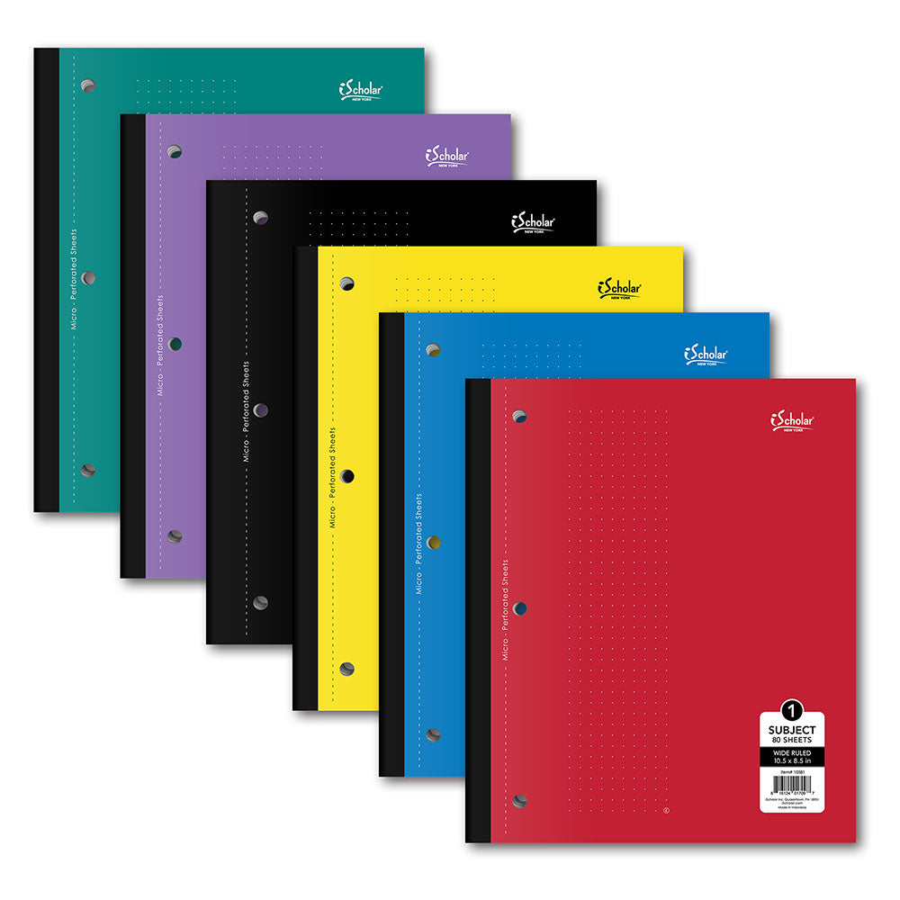 iScholar 1 Subject Wide Ruled Notebook