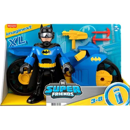 Imaginext DC Super Friends Batman Toys Batcycle & Batman Figure