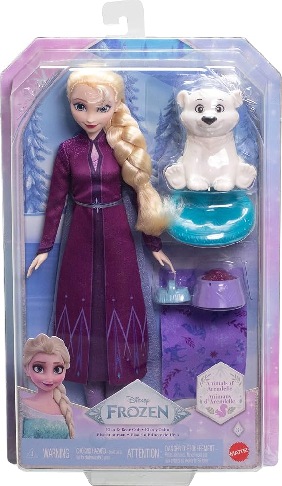 Disney Frozen Elsa & Bear Cub doll set