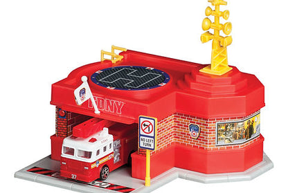 FDNY Mini Fire Station With 1 Vehicle