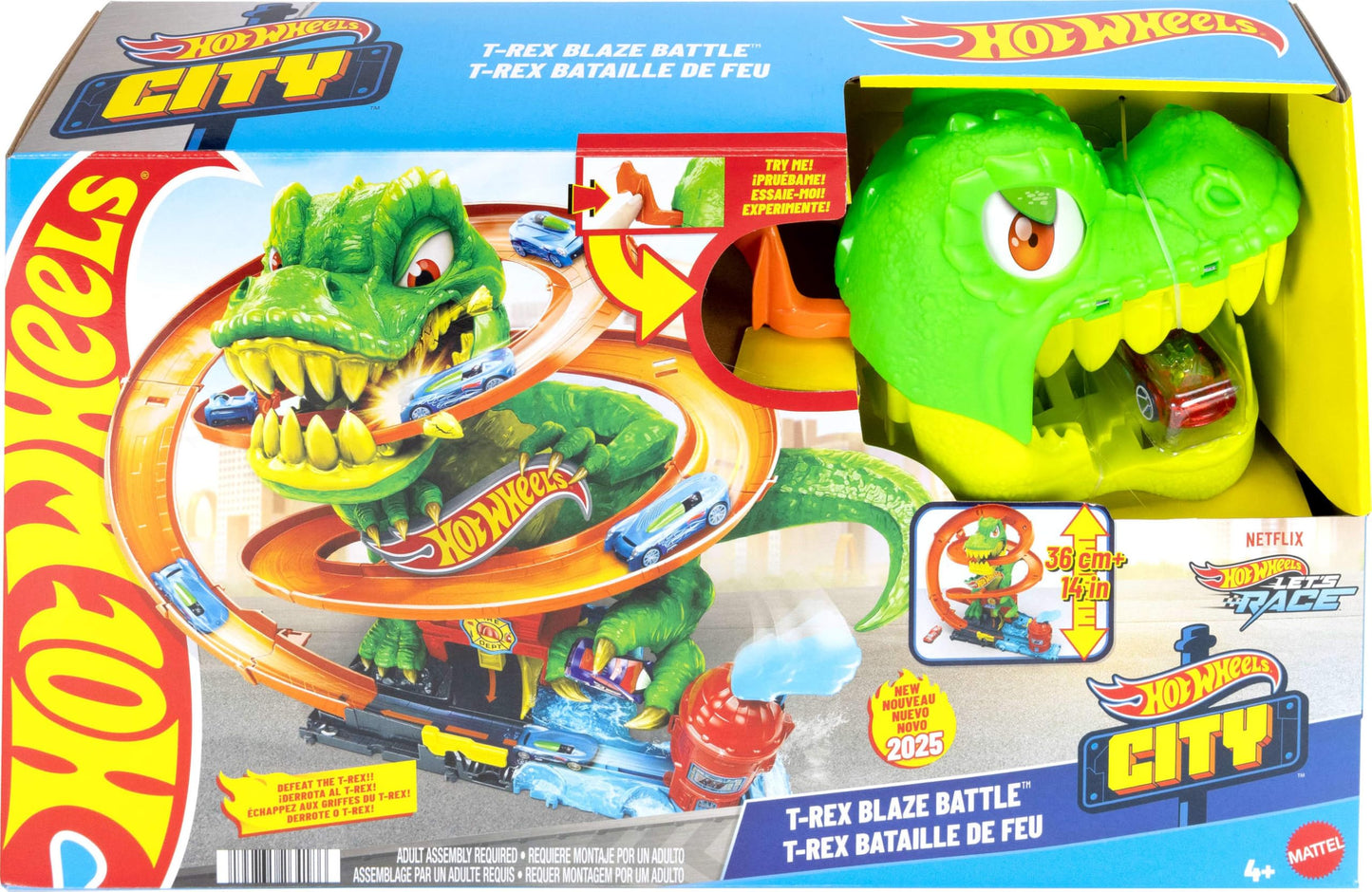 Hot Wheels T-Rex Blaze Battle