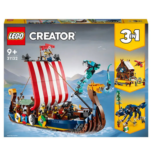 Lego 31132 Creator 3 in 1 Viking Ship and the Midgard Serpent