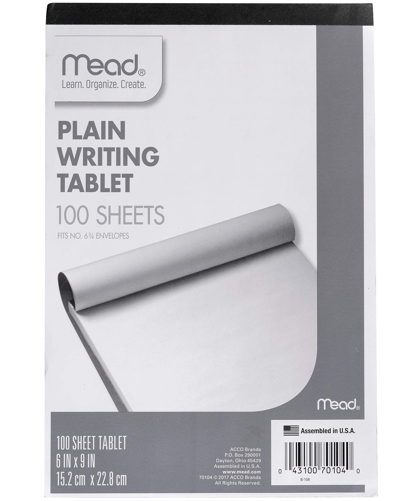 Mead Ruled Writing Tablet