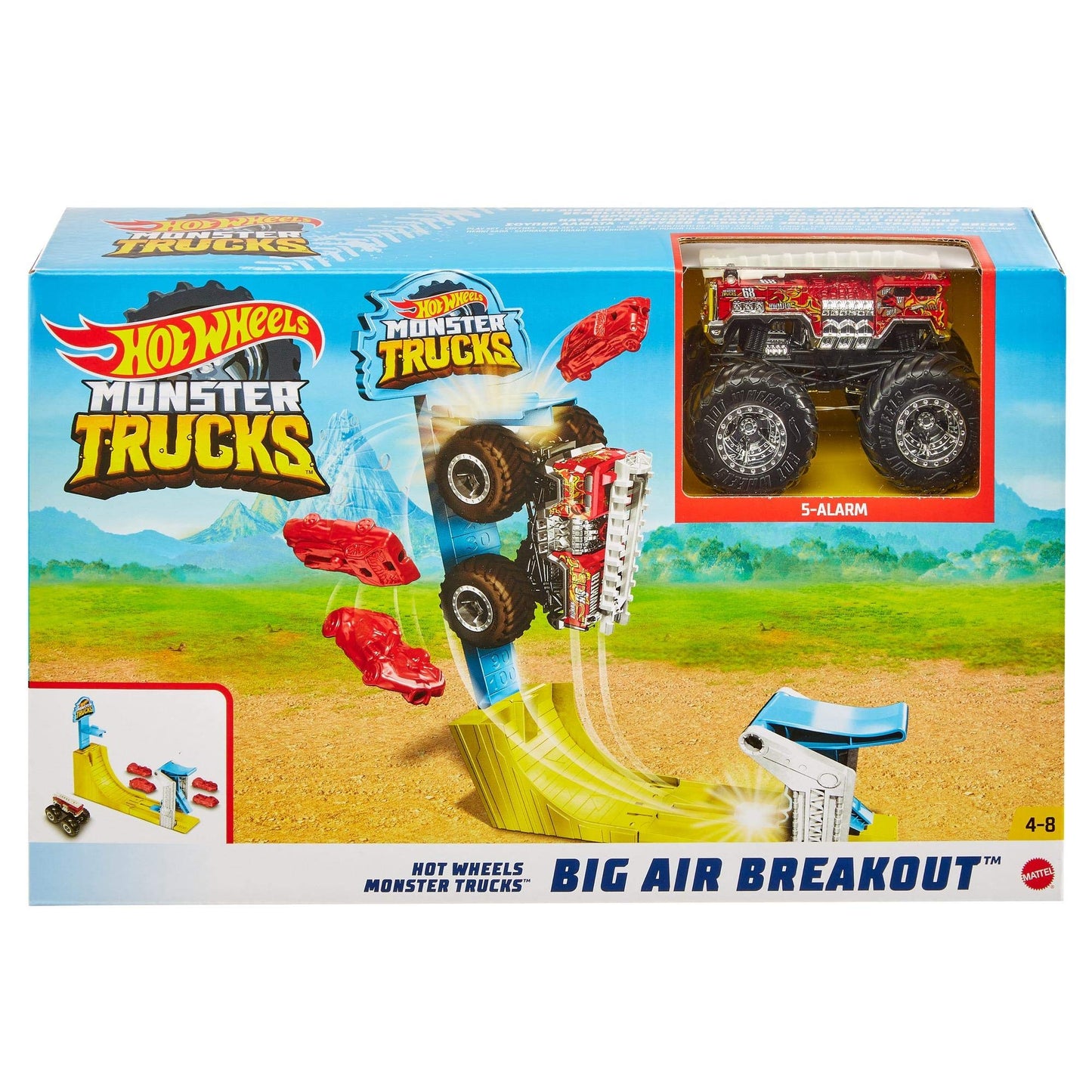 Hot Wheels Monster Truck Big Air Breakout Play Set