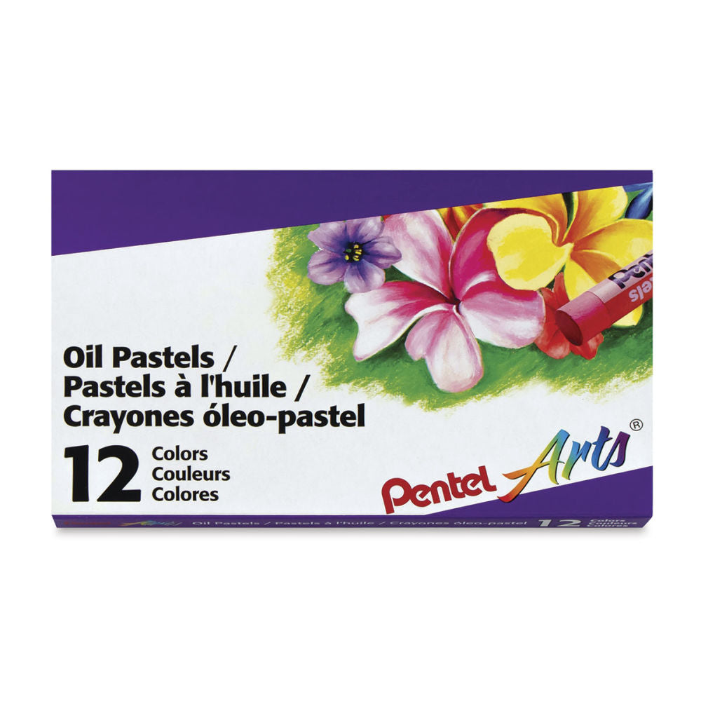 Pentel Arts Oil Pastels 12 Colors