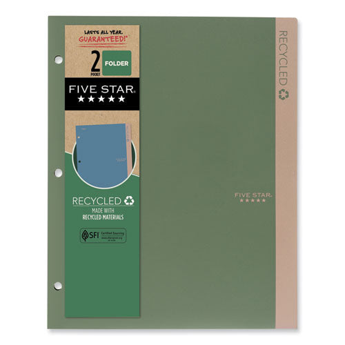 Five Star Recycled Plastic Two-Pocket Folder (11" x 8.5")