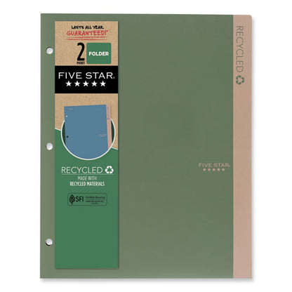 Five Star Recycled Plastic Two-Pocket Folder (11" x 8.5")