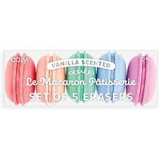 Ooly Le Macaron Pâtisserie Set of 5 Erasers