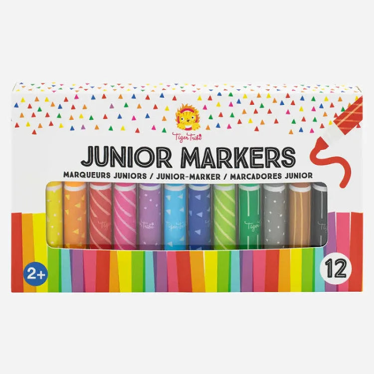 Tiger Tribe Junior Markers 12 Pc