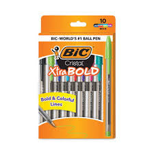 BiC Cristal Xtra Bold 8 Assorted Colors