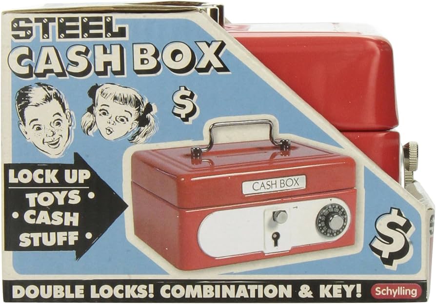 Schylling Locking Cash Box Red