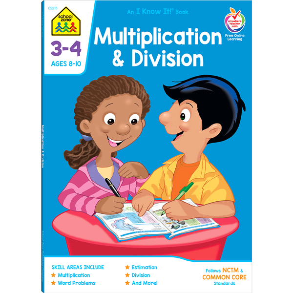 School Zone Multiplication & Division 3-4 Grade