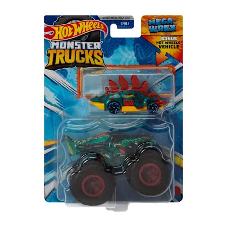 Hot Wheels Crushable Car and Monster Truck