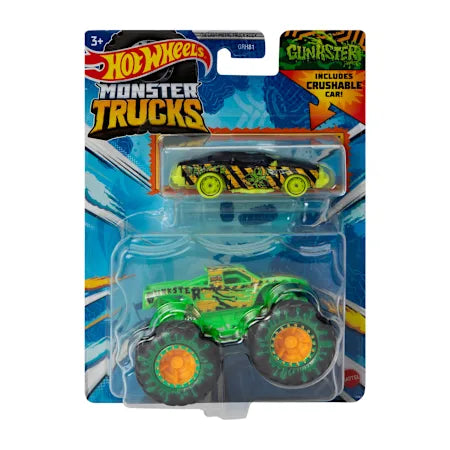 Hot Wheels Crushable Car and Monster Truck