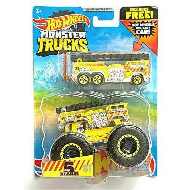 Hot Wheels Crushable Car and Monster Truck