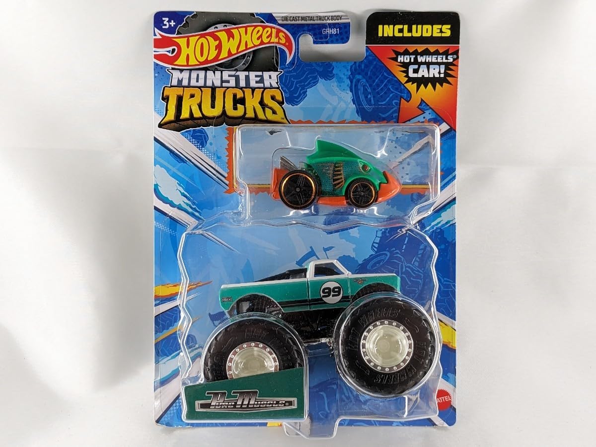 Hot Wheels Crushable Car and Monster Truck