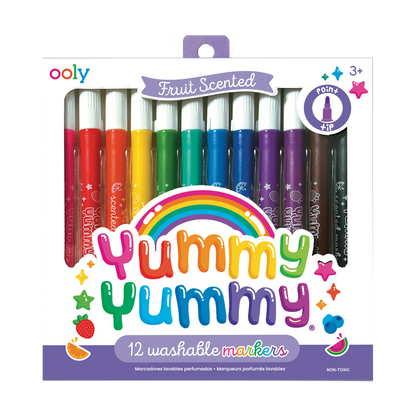 Ooly Yummy Yummy Fruit Scented 12 Washable Markers