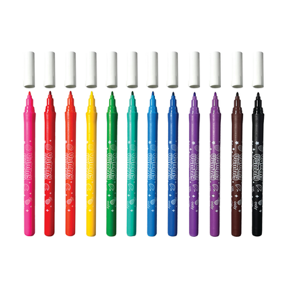 Ooly Yummy Yummy Fruit Scented 12 Washable Markers