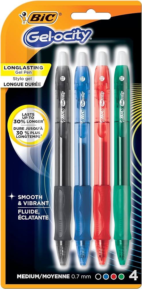 BiC Gelocity Gel Pens (4 Pack)