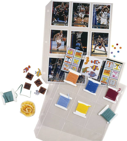 C-Line Collector's Edition Trading Card Holder Pages, Top Load, 11.25 x 9 Inches, 10 Per Pack (Insert size: 2.5 x 3.5)