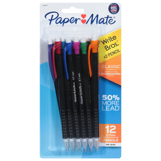 Paper Mate Write Bros #2 Mechanical Pencil 12 Pcs