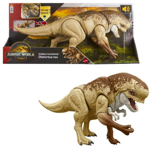 Jurassic World Rebirth Rumble’n Rampage Grondement ET Destruction Distortus rex