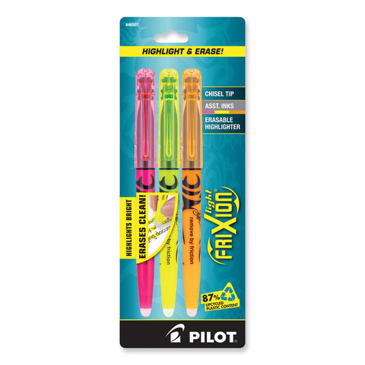 Pilot FriXion Light Chisel Tip Erasable Highlighter Asst. Ink