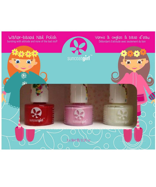Suncoatgirl 3 Pack Water Based Nail Polish