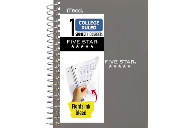 Five Star 1 Subject College Ruled