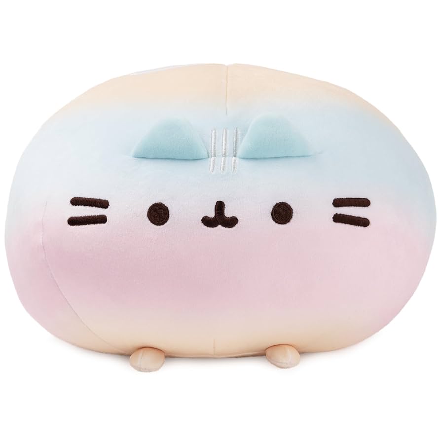 GUND Pusheen Rainbow Round Squisheen plush