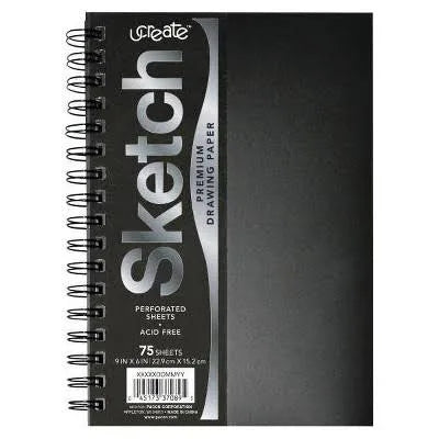 Ucreate Sketch Book Premium Drawing Paper 9x6 In