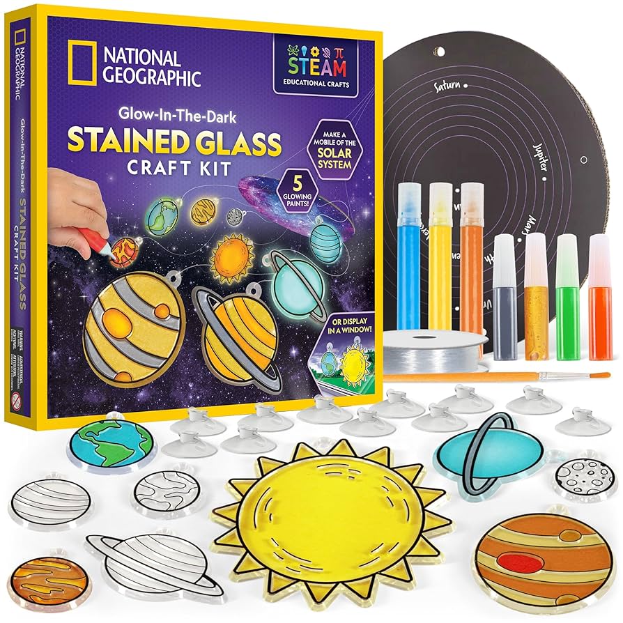 Glow In The Dark Stained Glass Craft Kit