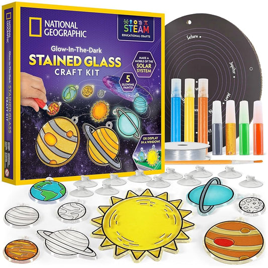 Glow In The Dark Stained Glass Craft Kit