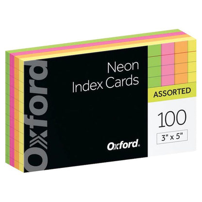 Oxford Neon Ruled Index Card