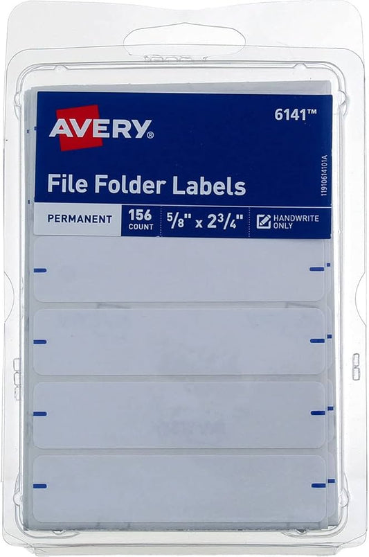 Avery File Folder Labels (156 Count) - Permanent