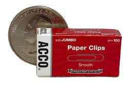 Acco Paper Clips Smooth