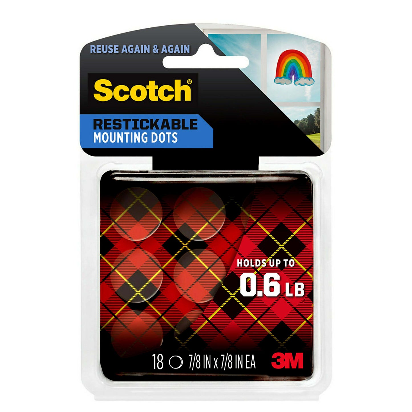 Scotch Restickable Mounting - Pack Of 18