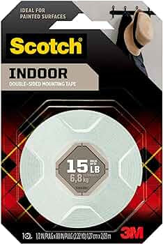 Scotch Indoor Double-Sided Mounting White Tape