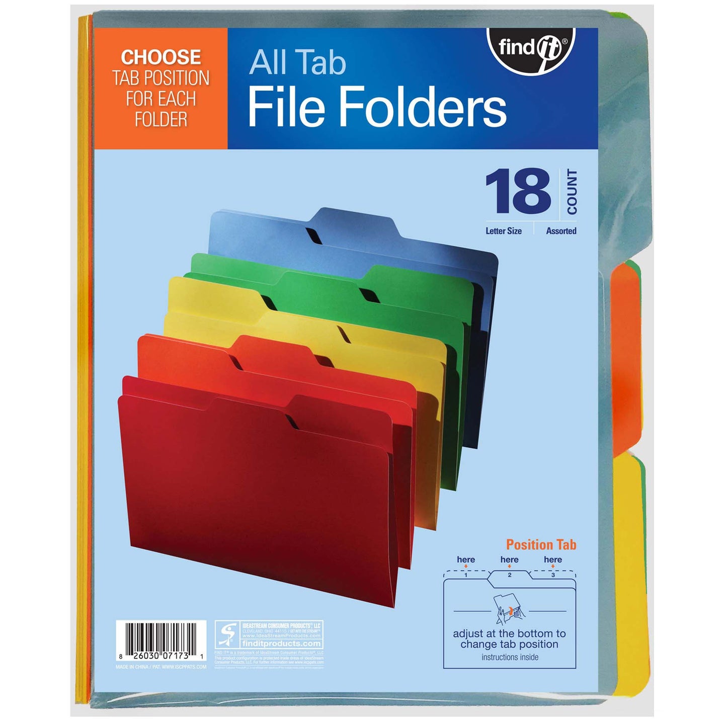 All Tab File Folders (18 Count)