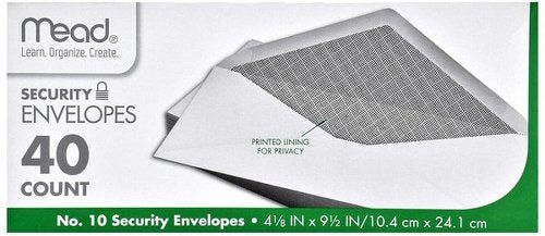 Mead Security Envelopes