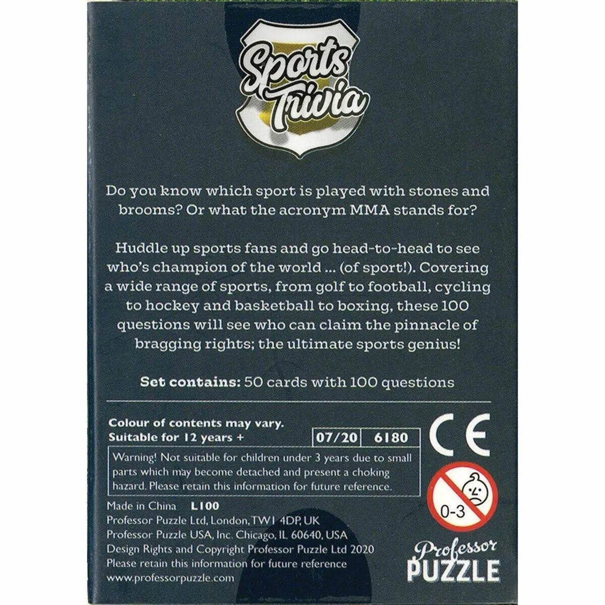 Professor Puzzle Sports Trivia