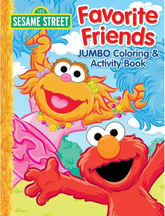 Sesame Street Favorite Friends Jumbo Coloring & Activity Book