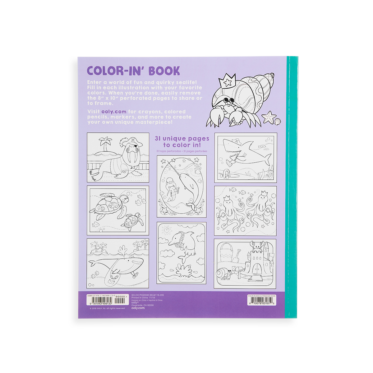 Ooly Coloring Book (31 pages)