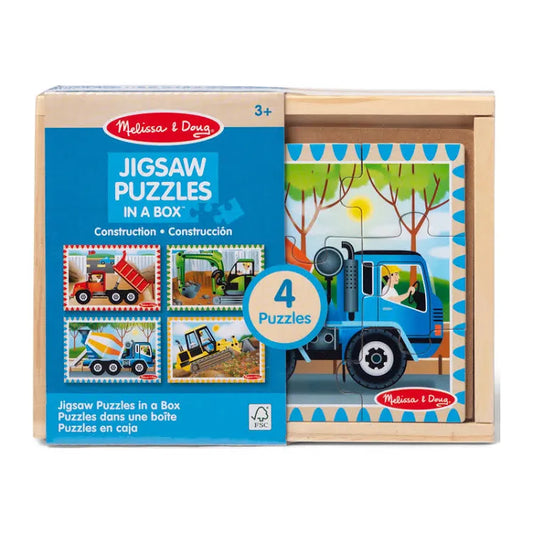 Melissa & Doug Construction Jigsaw Puzzles In A Box