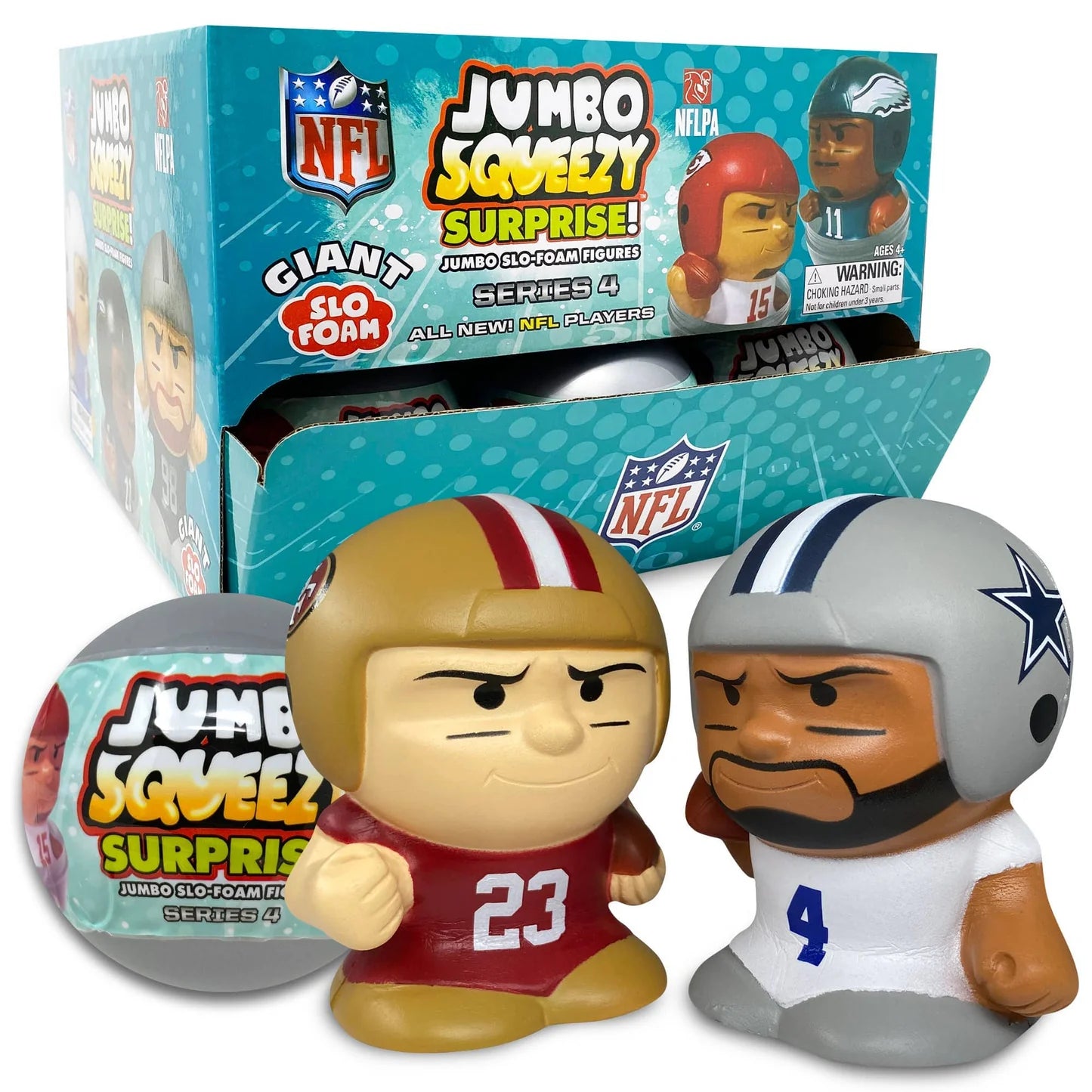 Jumbo Squeezy NFL Surprise Foam Figures